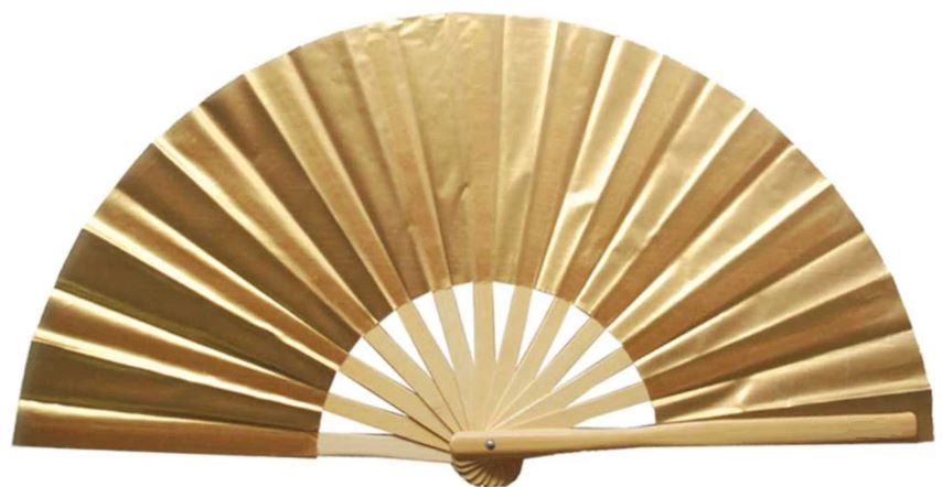 Abanico Tecno tribalero Chile dorado