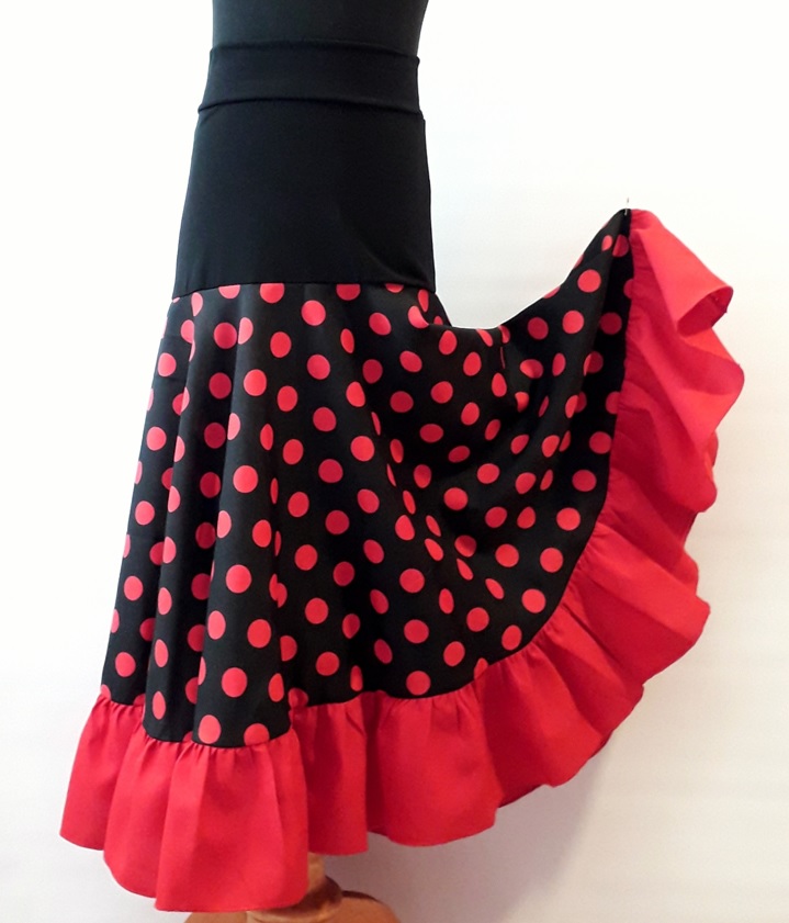 Faldas Flamencas cortas para niñas - Talla 10
