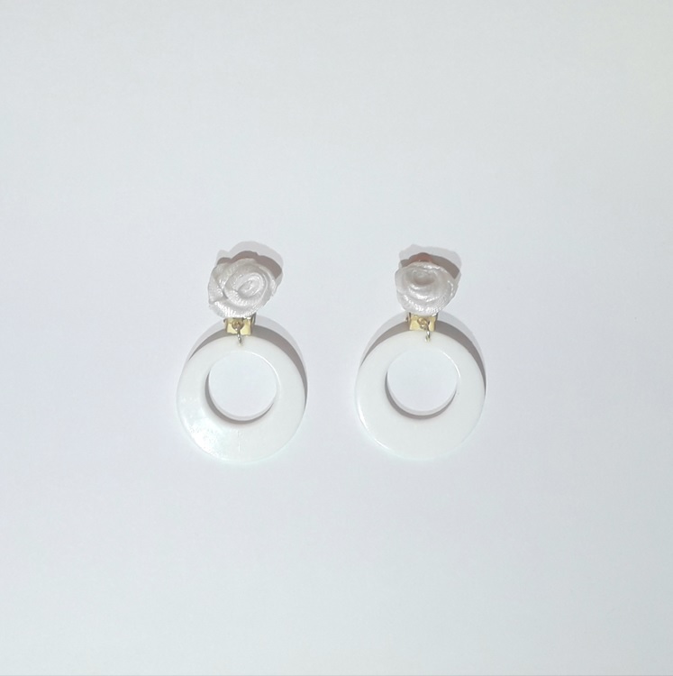 Aro clip redondo blanco delante f2