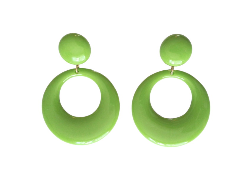 AI039 Aros flamenco Chile plastico espanol grande verde