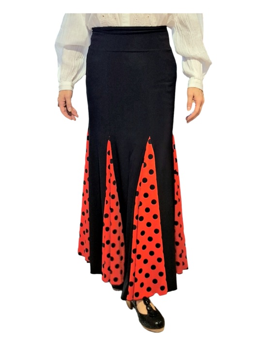 F012A 6 cortes quillas rojo lunar negro f2