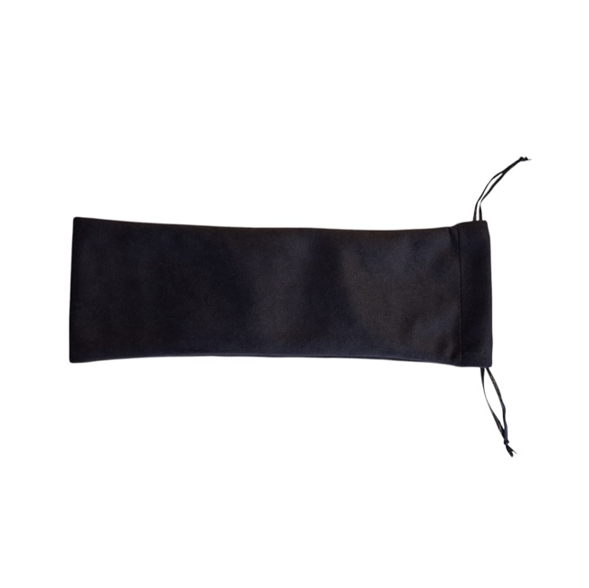 AF18A Porta Abanico mediano felpa negro 2