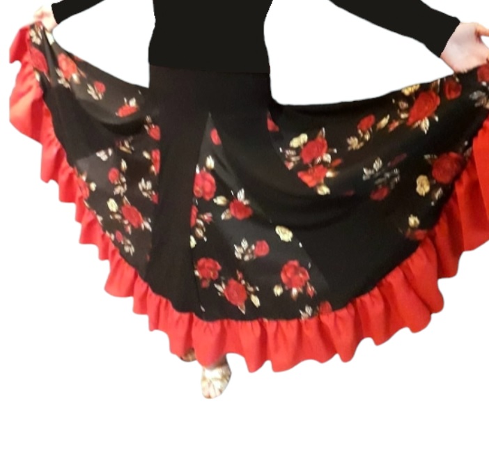 F020A Quilla Alta flores rojas f1