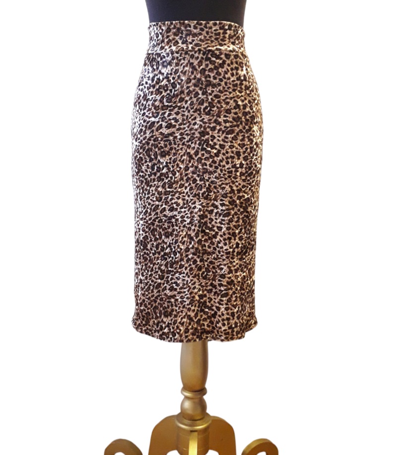 Falda Tango Santiago Chile tubo abanico animal print f1