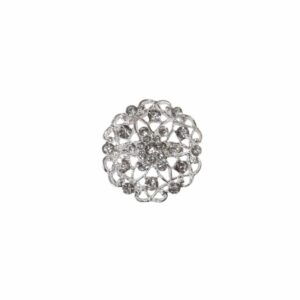 Prendedor Strass Estrella - plateado
