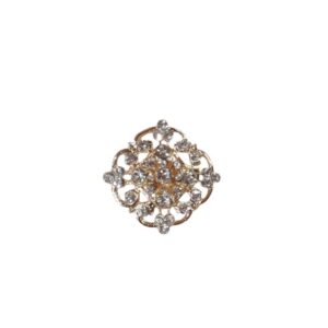 Prendedor Strass Rombo - dorado