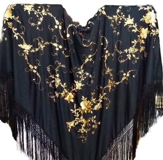 AI0AQ Manton grande Negro-oro LIV