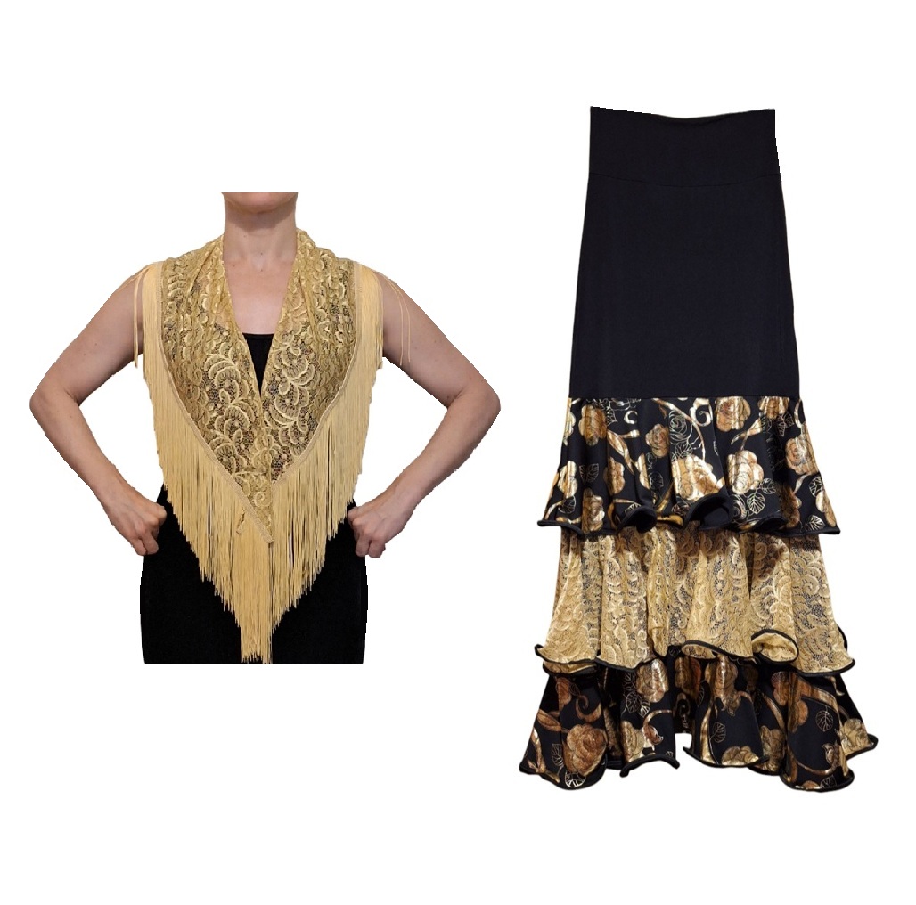 Conjunto Sevillana Dorado