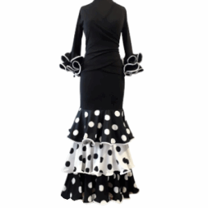 Conjunto Volantes lunares Blanco & Negro