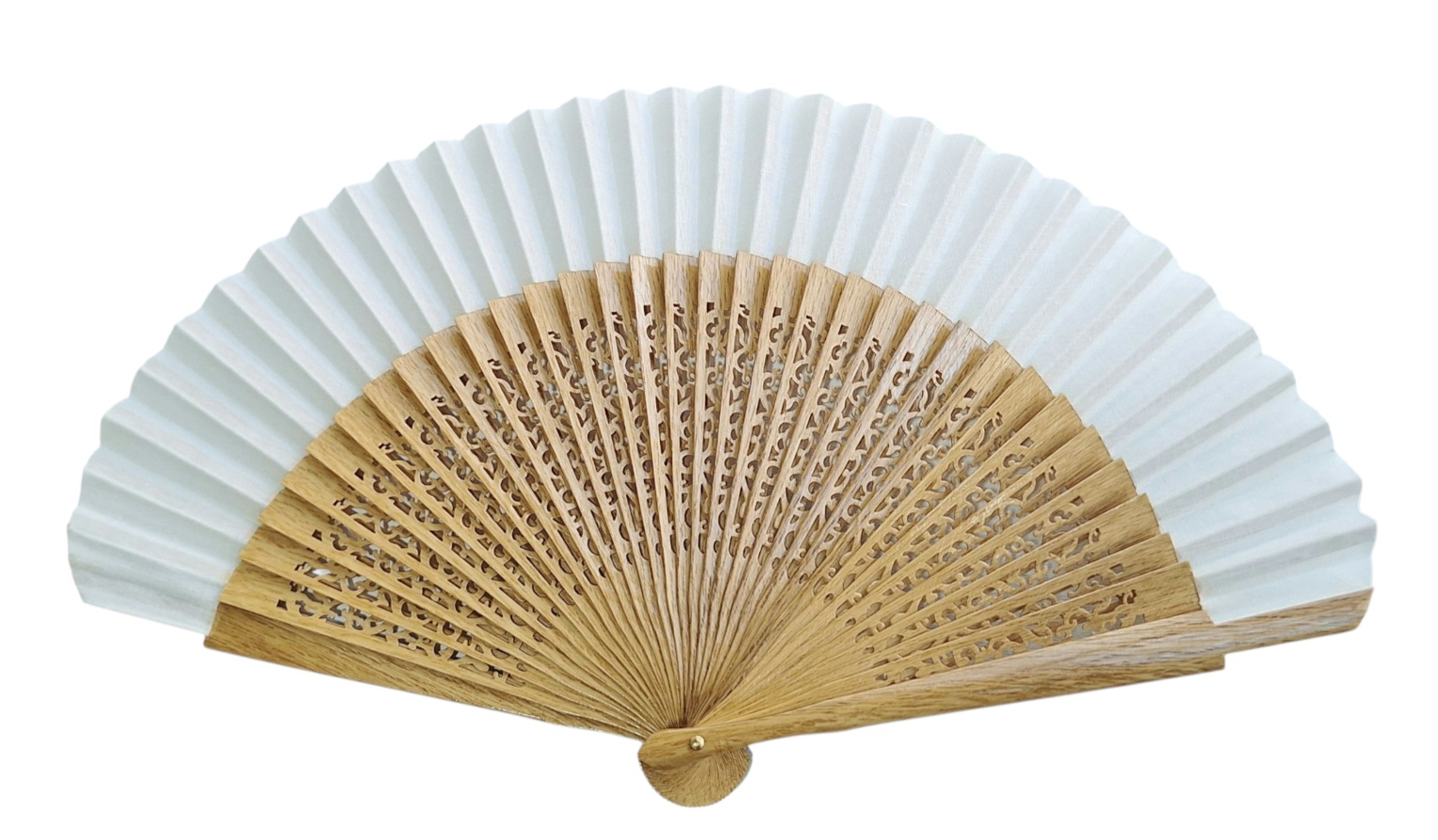 Abanico Roble redondeado natural v3