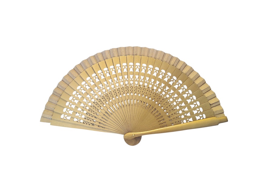 Abanico fiesta pequeno oro v2