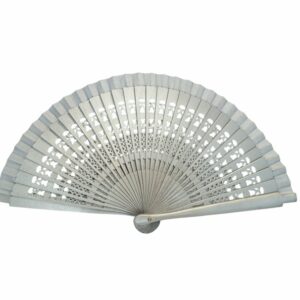 Abanico Fiesta pequeño plata