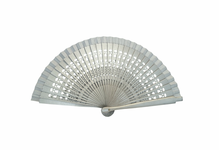 Abanico fiesta pequeno plata v2