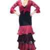 Conjunto falda y bolero guinda f1