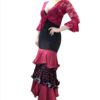 Conjunto falda y bolero guinda f3