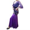 Conjunto falda y bolero lila f2