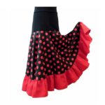 Negro lunar rojo volante rojo