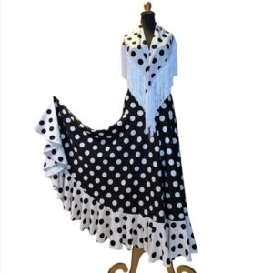 l) Conjunto Falda y Punta lunares grandes