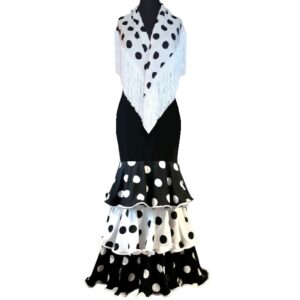 Conjunto lunares B&N 3 volantes