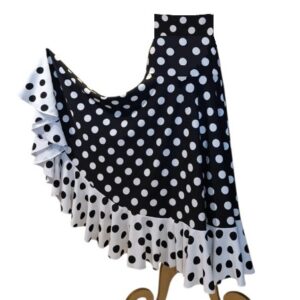 h) Falda Rociera lunares B&N