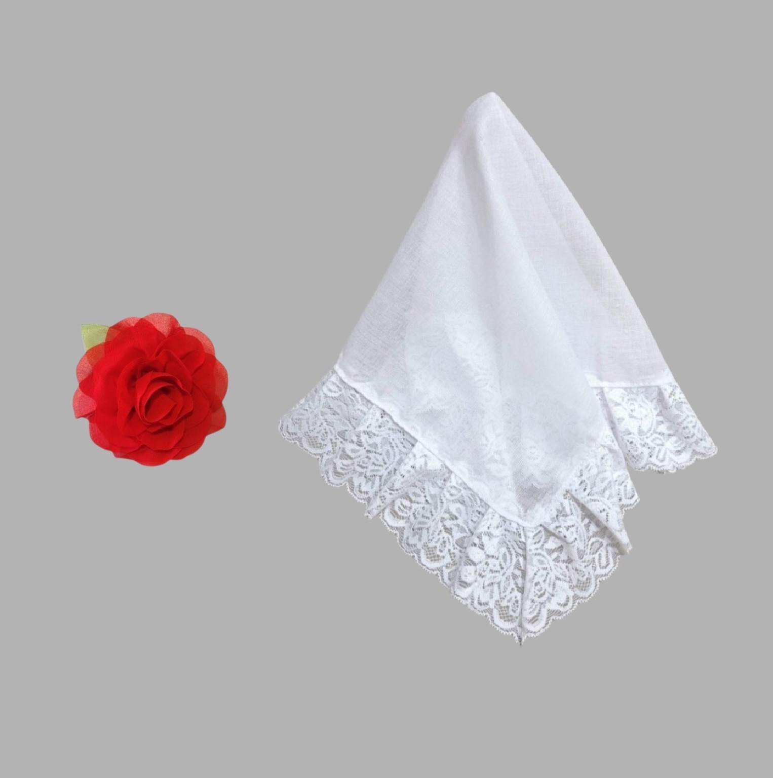 Conjunto Accesorios Cueca Chile 2 rojo