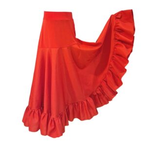 b) Falda flamenco niña ensayo roja 9-11 años