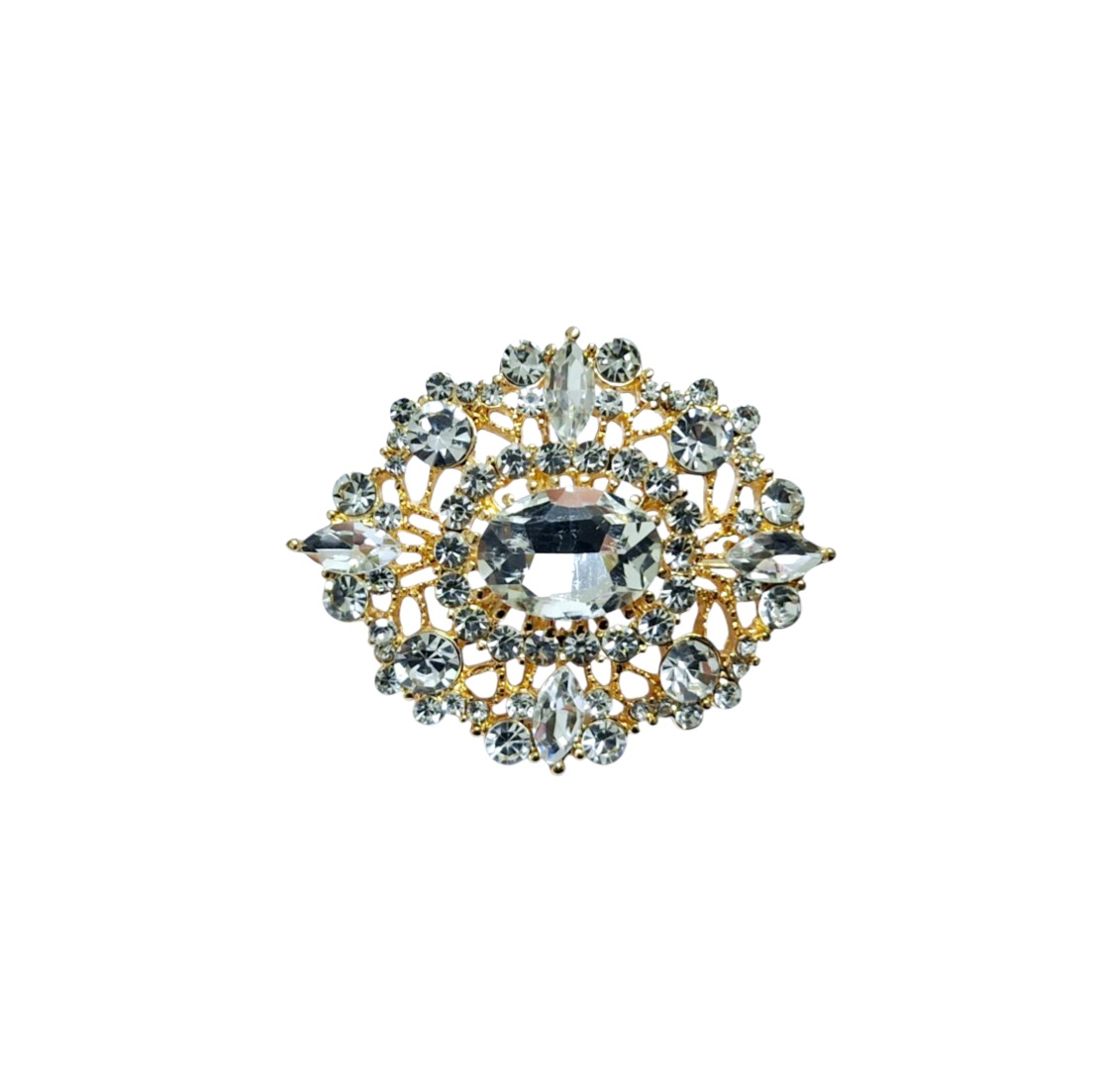 Prendedor Ovalado strass
